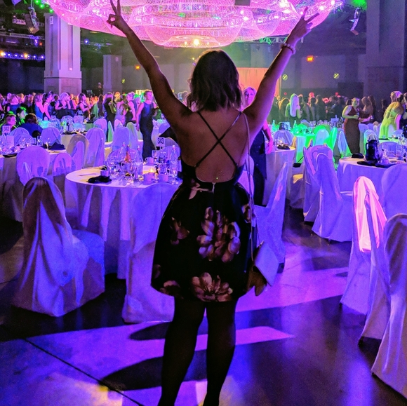 Avec Les Filles Mini Dress, Black, Floral - Picture 7 of 7